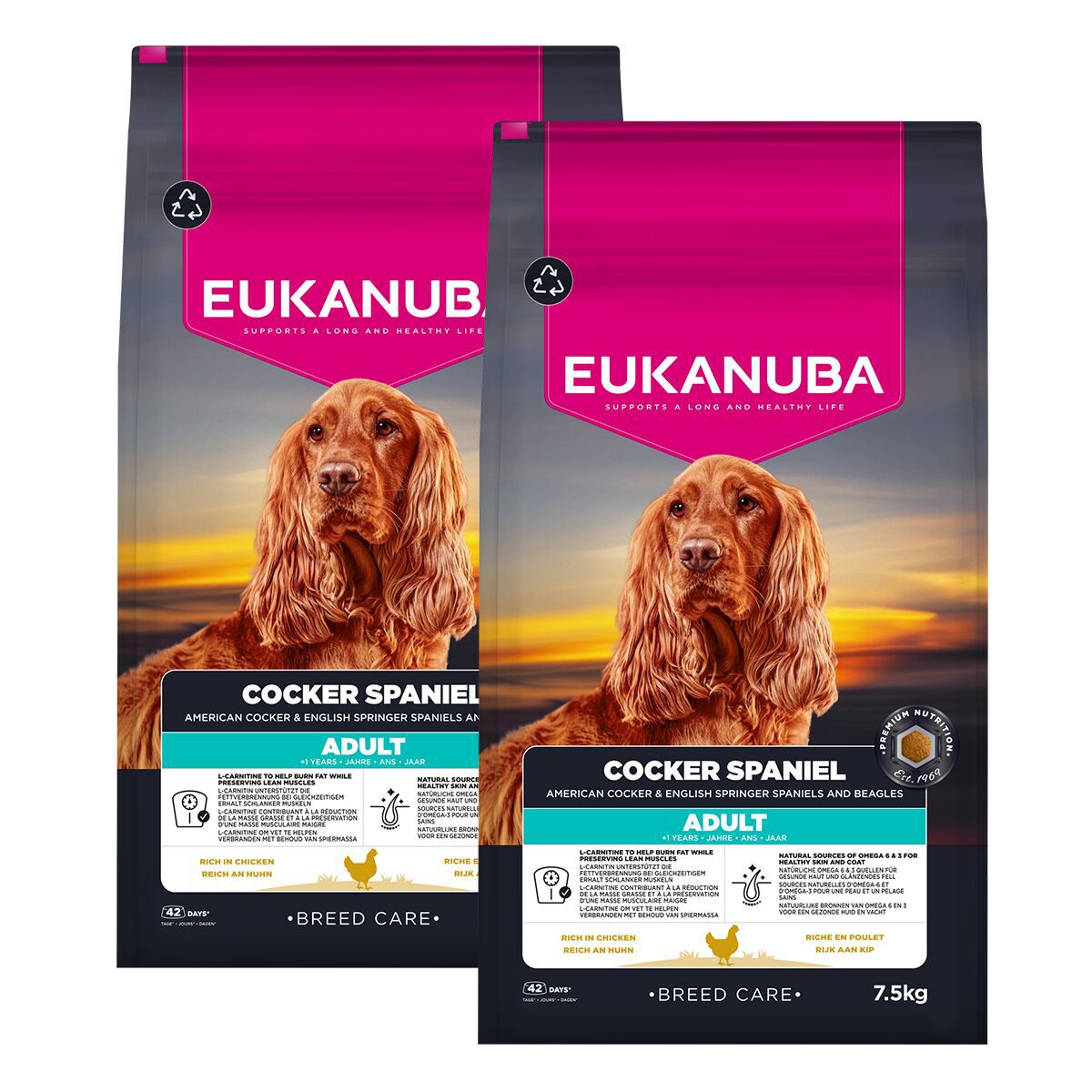 Eukanuba Dog Breed Specific Cocker Spaniel 2×7,5kg