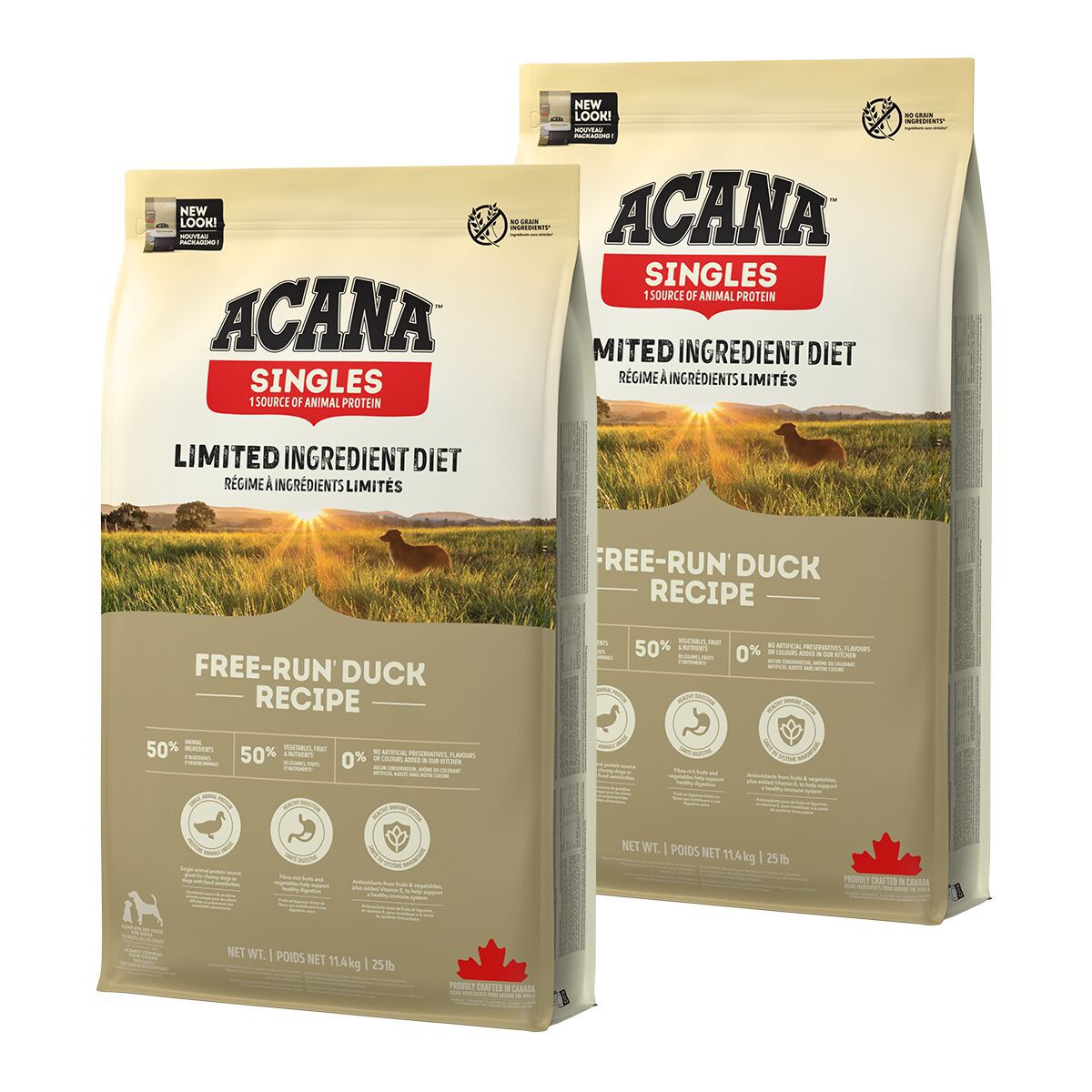 Acana Singles Free-Run Duck 2 x 11,4 kg