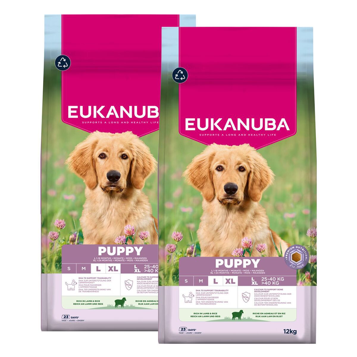 Eukanuba Puppy&Jr LB Lamb&Rice 2 x 12kg