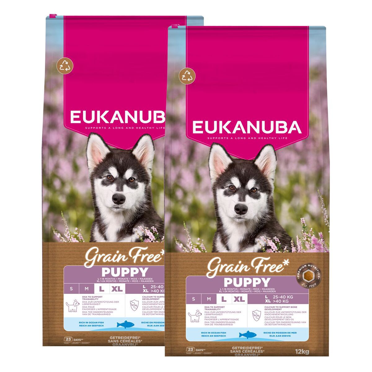 Eukanuba Grain Free Puppy L/XL 2 x 12kg