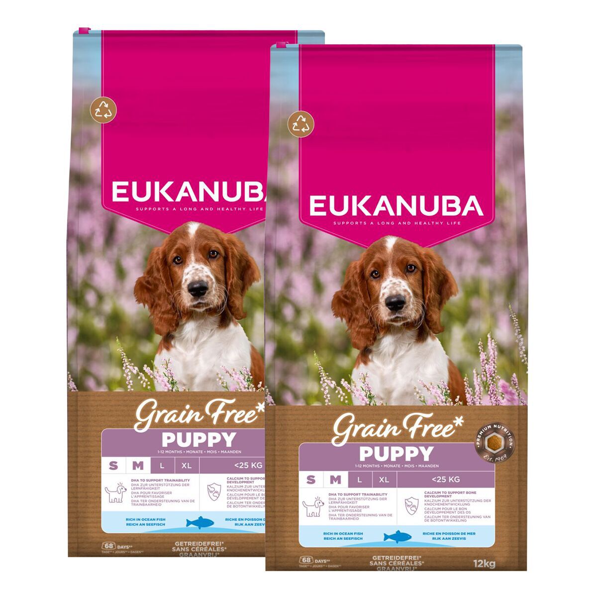 Eukanuba Grain Free Puppy S/M 2 x 12kg