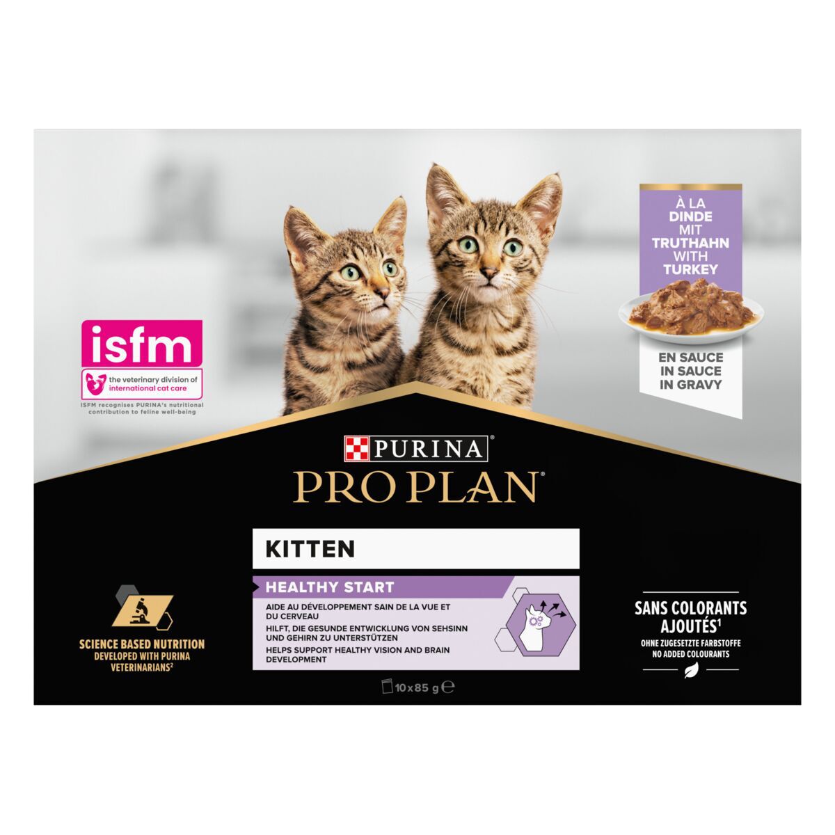 Purina Pro Plan Junior Cat kalkkuna 10x85g. Täysravinto kissanpennuille.