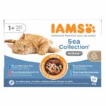 Iams Advanced Nutrition Gravy Kalalajitelma 12 x 85 g 104631_Iams_Delights_in_gravy_Multipack_Sea_Collection_12x85g