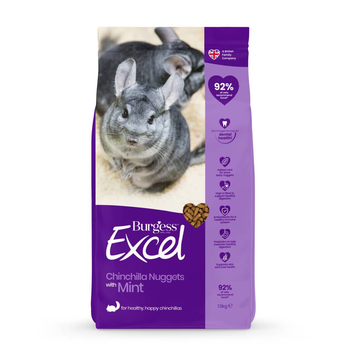 Burgess Excel Chinchilla, 1,5kg