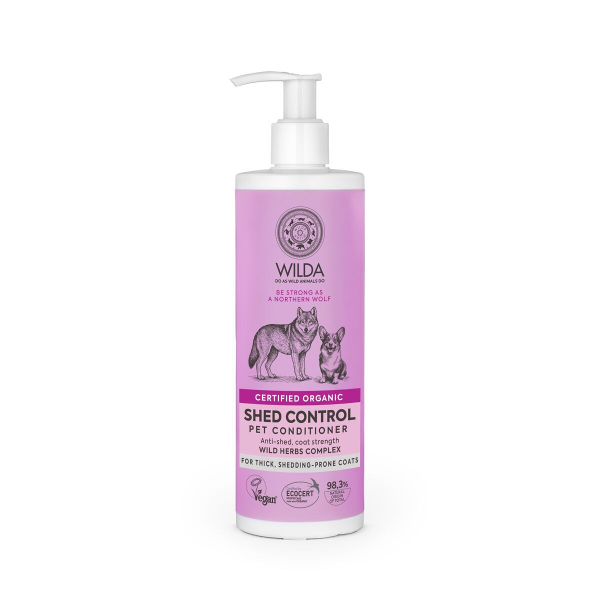 Koiran hoitoaine Wilda Siberica Shed control 400ml