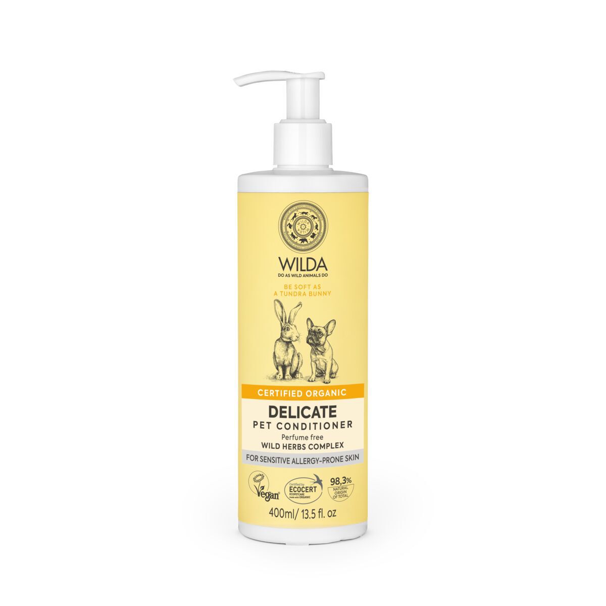 Koiran hoitoaine Wilda Siberica Delicate 400ml
