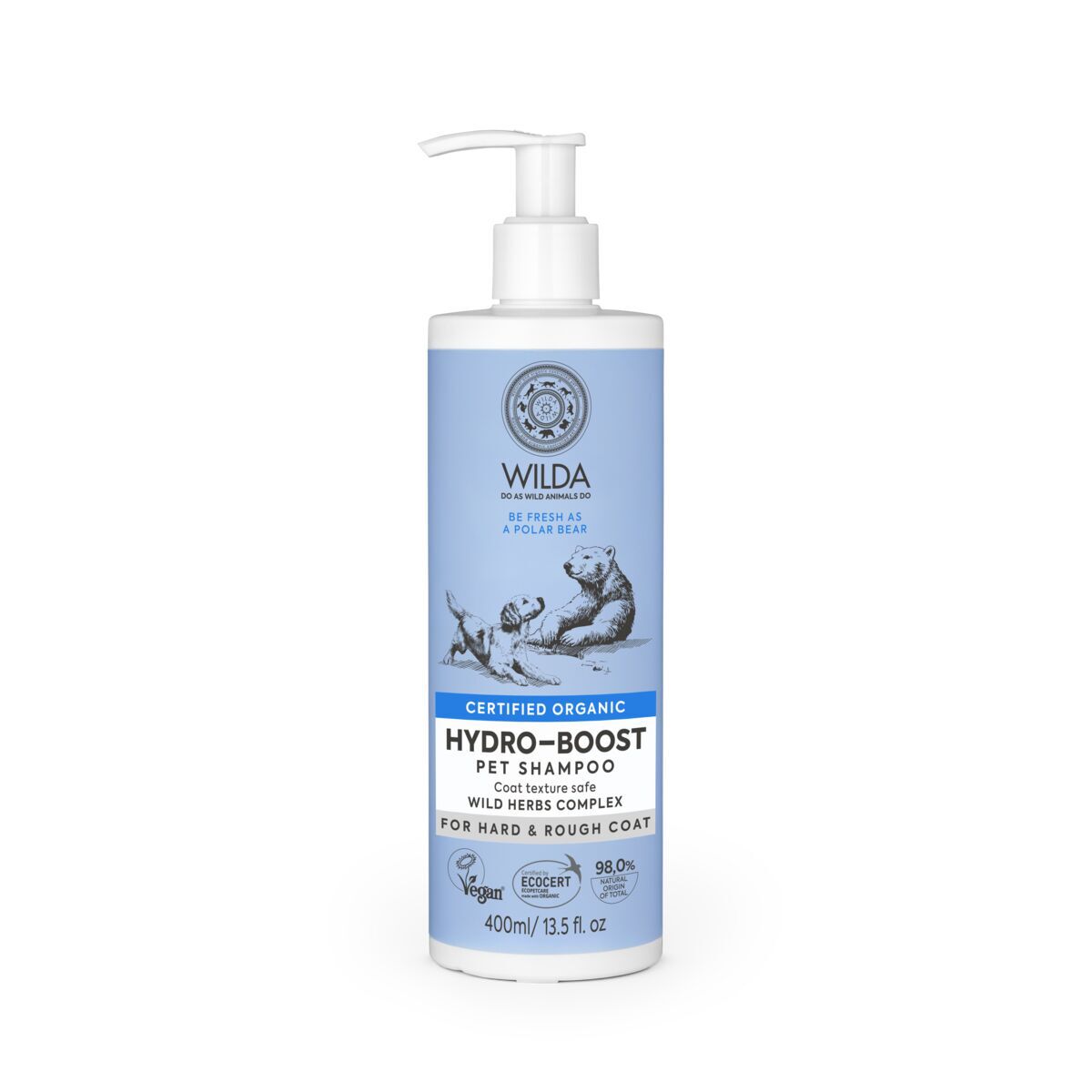 Wilda Hydro-boost -kosteuttava shampoo 400 ml