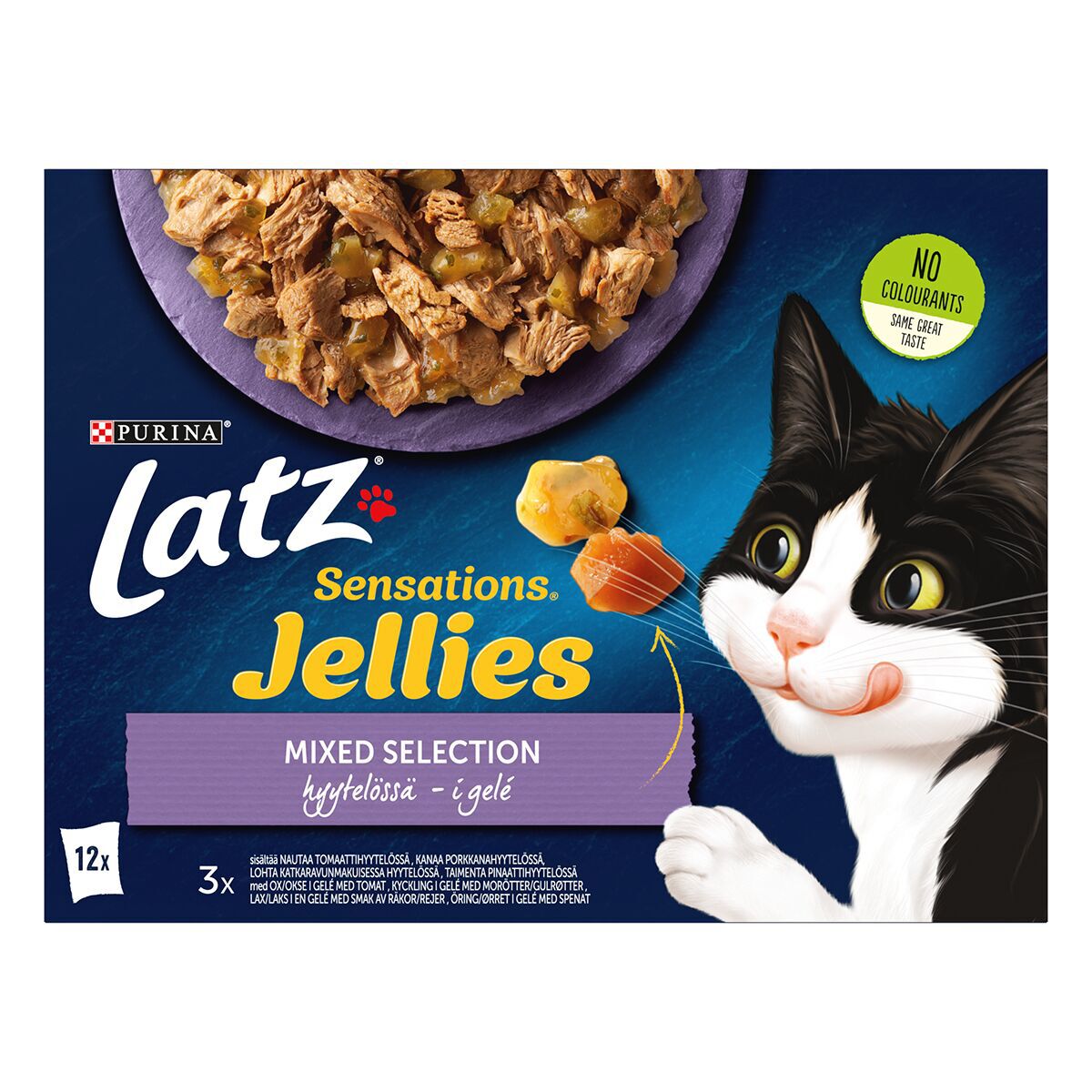 Latz Cat Sensations Mixed Selection in jelly 12x100g