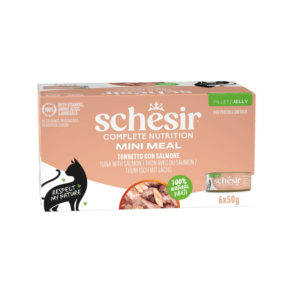 Schesir Cat Blue Deluxe 6 x 50 g