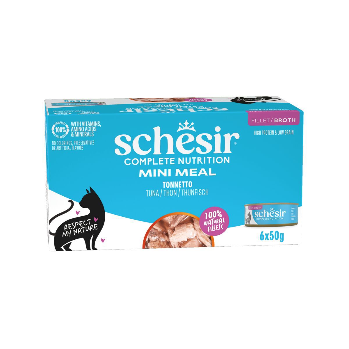 Schesir Cat Ocean Natural Multipack 6 x 50 g