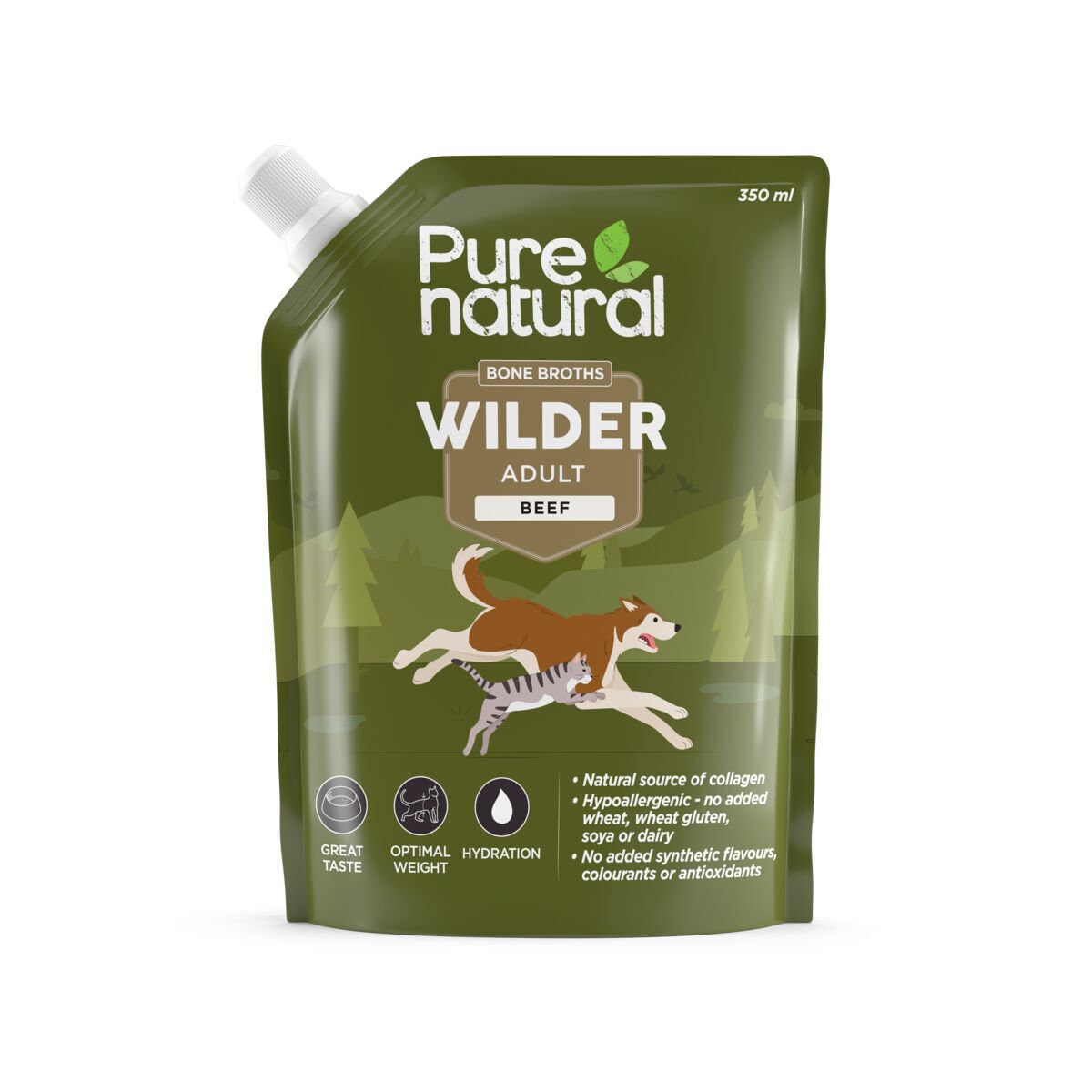 Purenatural Wilder -luuliemi, nauta 350 ml