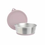 Little&Bigger DinnerTime metallikuppi kannella 214387_LittleBigger_DinnerTime_Skal_med_Lock_Gra