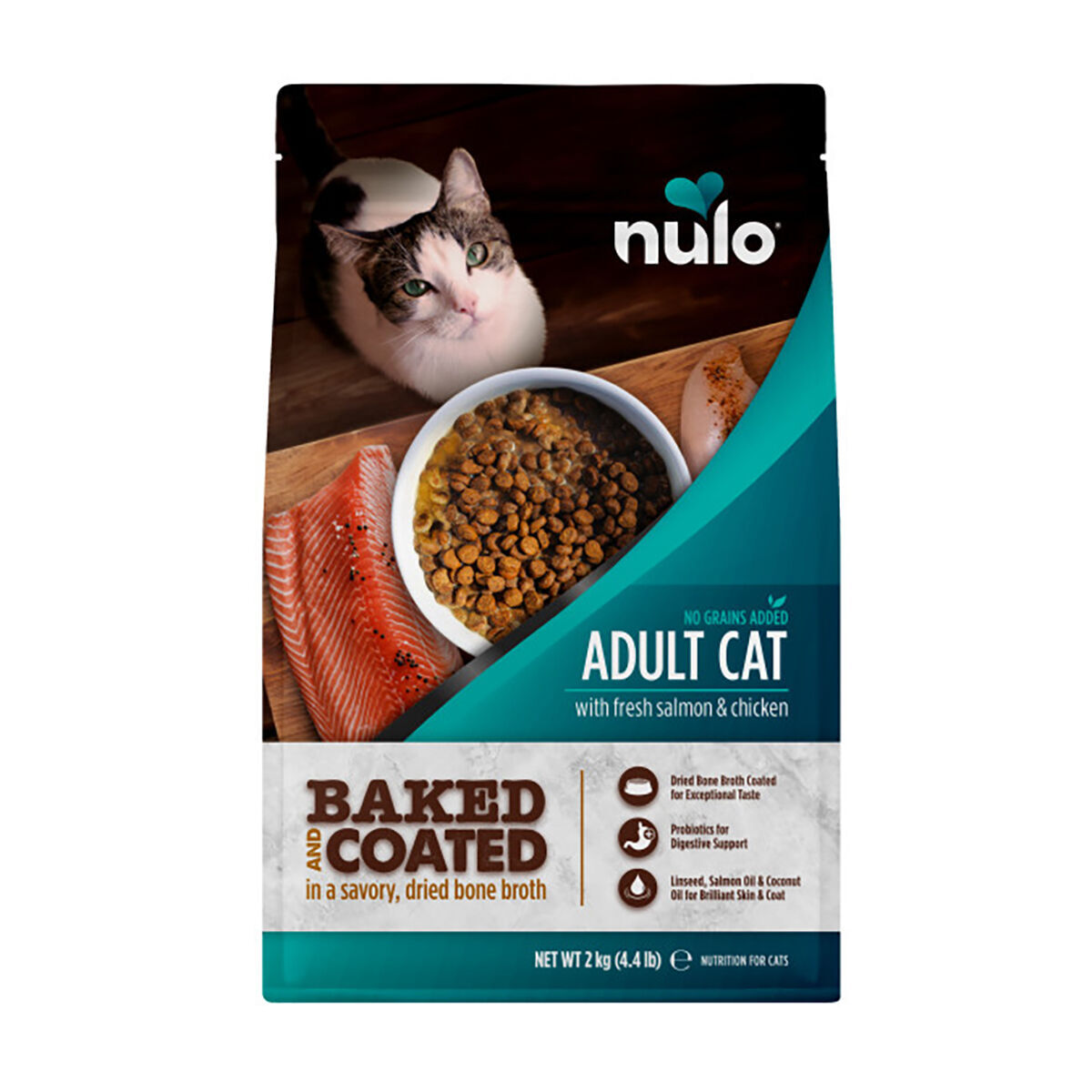 Nulo Baked & Coated Cat Adult Fresh Salmon & Chicken 2 kg