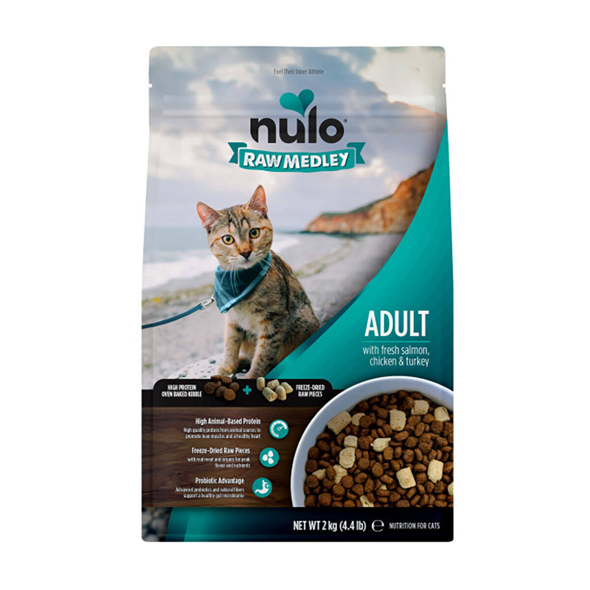 Nulo Raw Medley Cat Adult Fresh Salmon, Chicken & Turkey