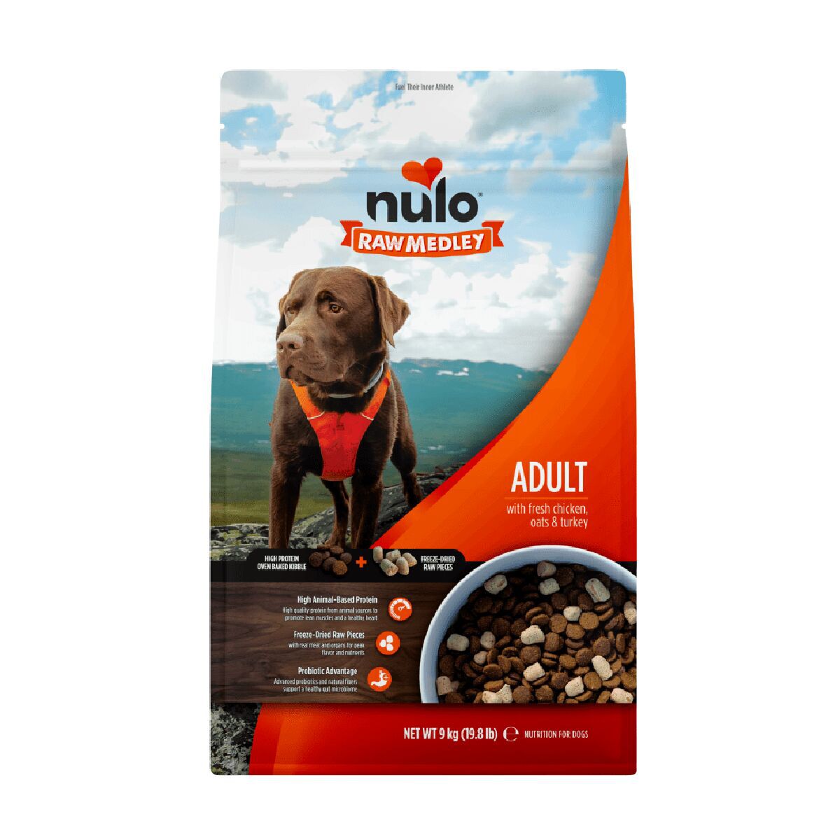 Nulo Raw Medley Dog Adult Fresh Chicken, Oats & Turkey