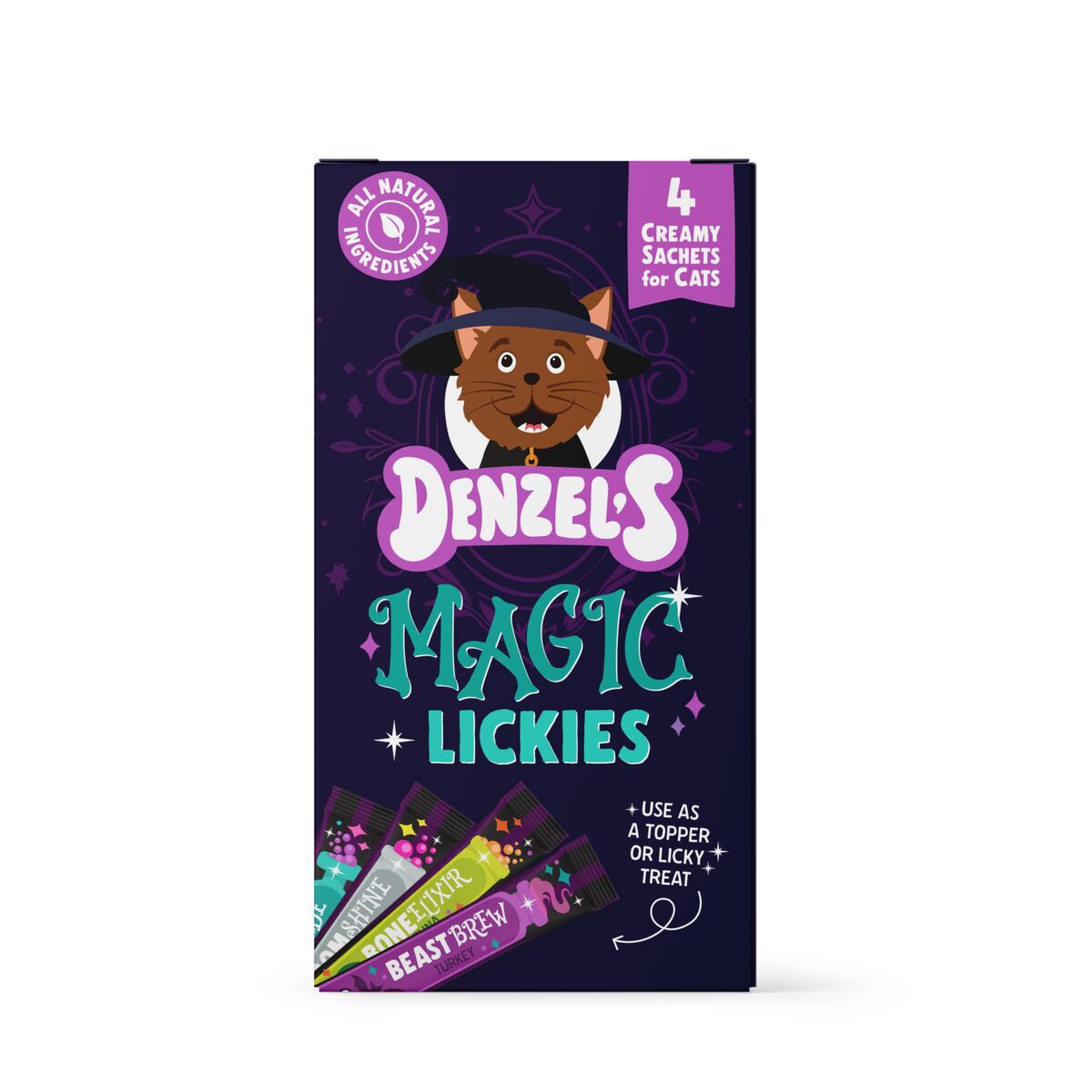 Denzel’s Halloween Magic Lickies nuoltavat kissanherkut 4 x 10 g
