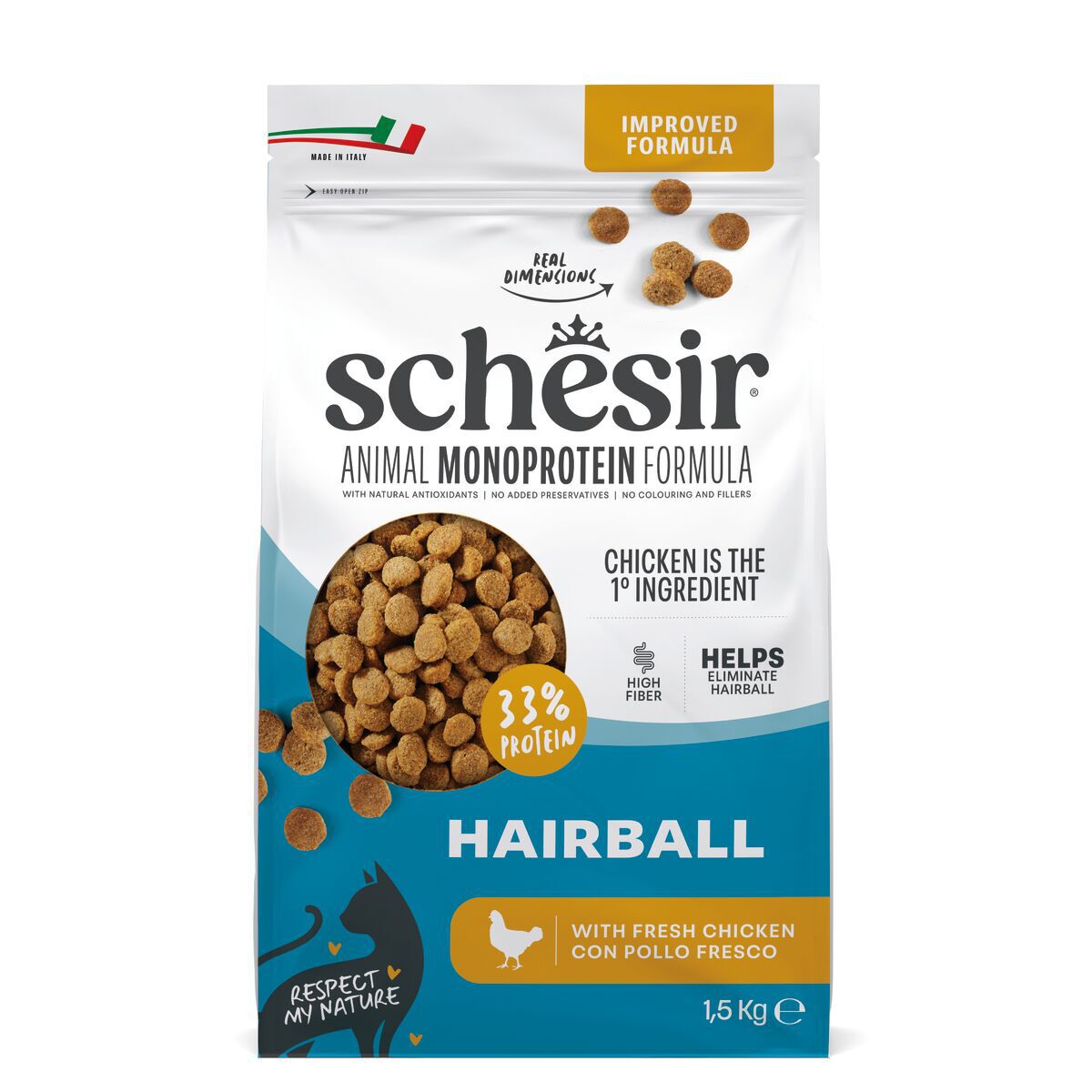 Schesir Cat Hairball Monoprotein Chicken
