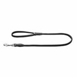 Hunter-nahkatalutin Round & Soft, musta 216936_Hunter_RoundSoft_Hundkoppel_Svart