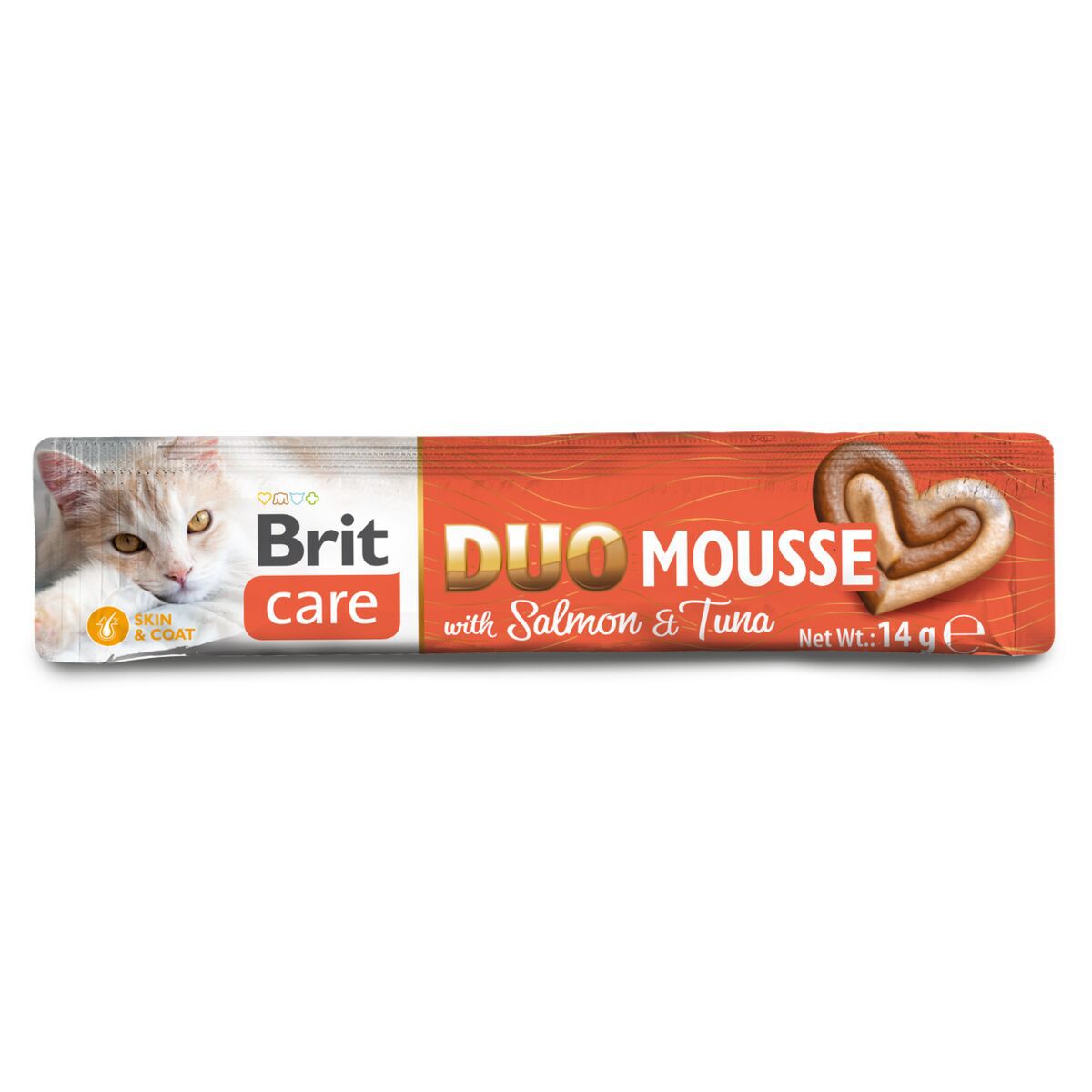 Brit Care Cat Duo Mousse lohi ja tonnikala 4 x 14 g