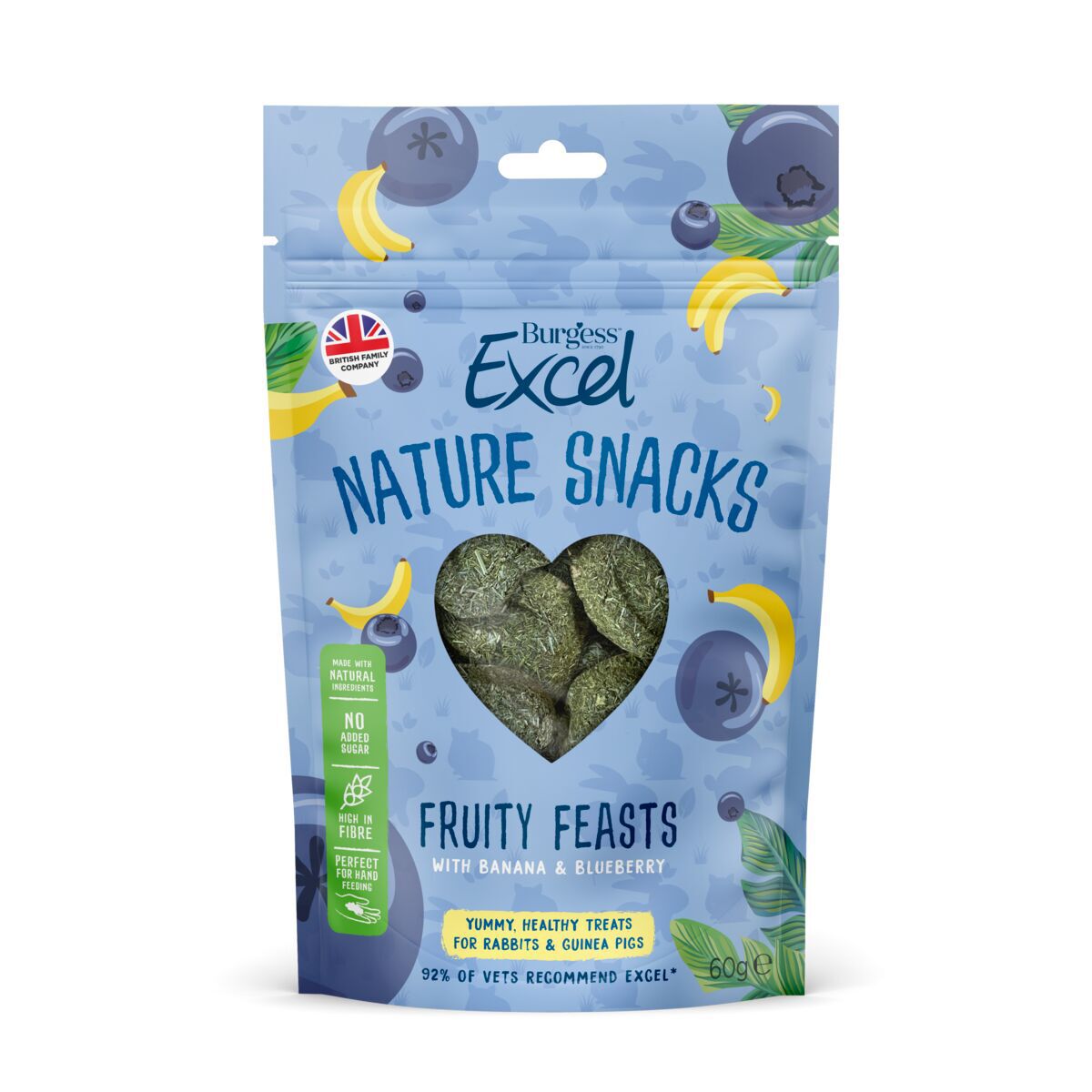 Burgess Excel Natures Snack Fruit Feasts 60 g