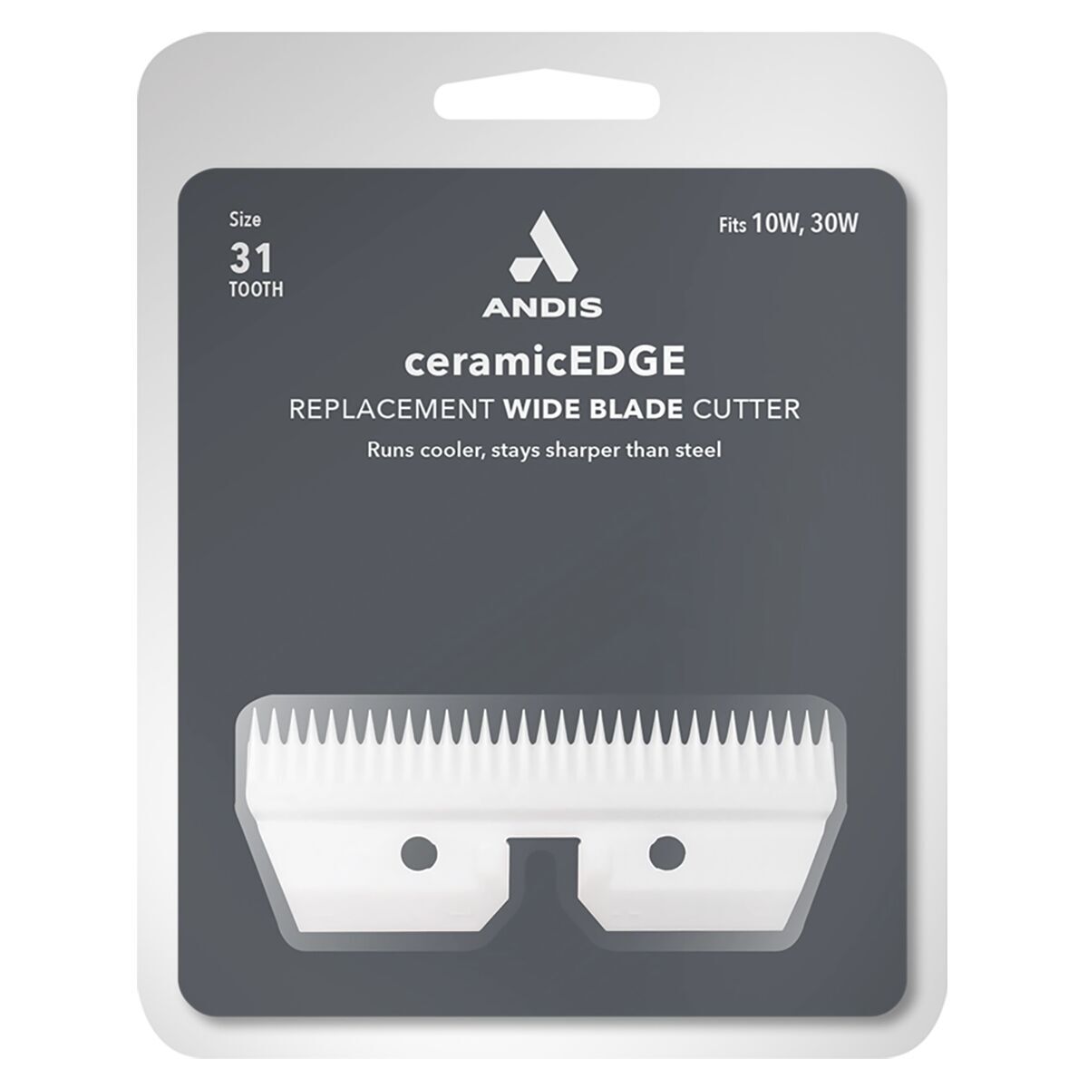 Andis Ceramic Fine-Tooth -vaihtoleikkuuterä 10 ja 30 Wide