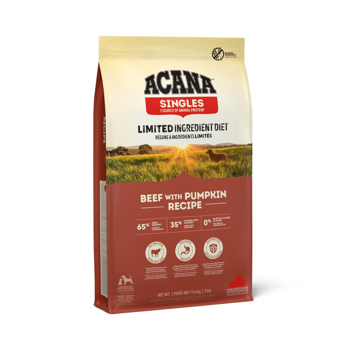 Acana Singles Dog Adult Grain Free Beef & Pumpkin