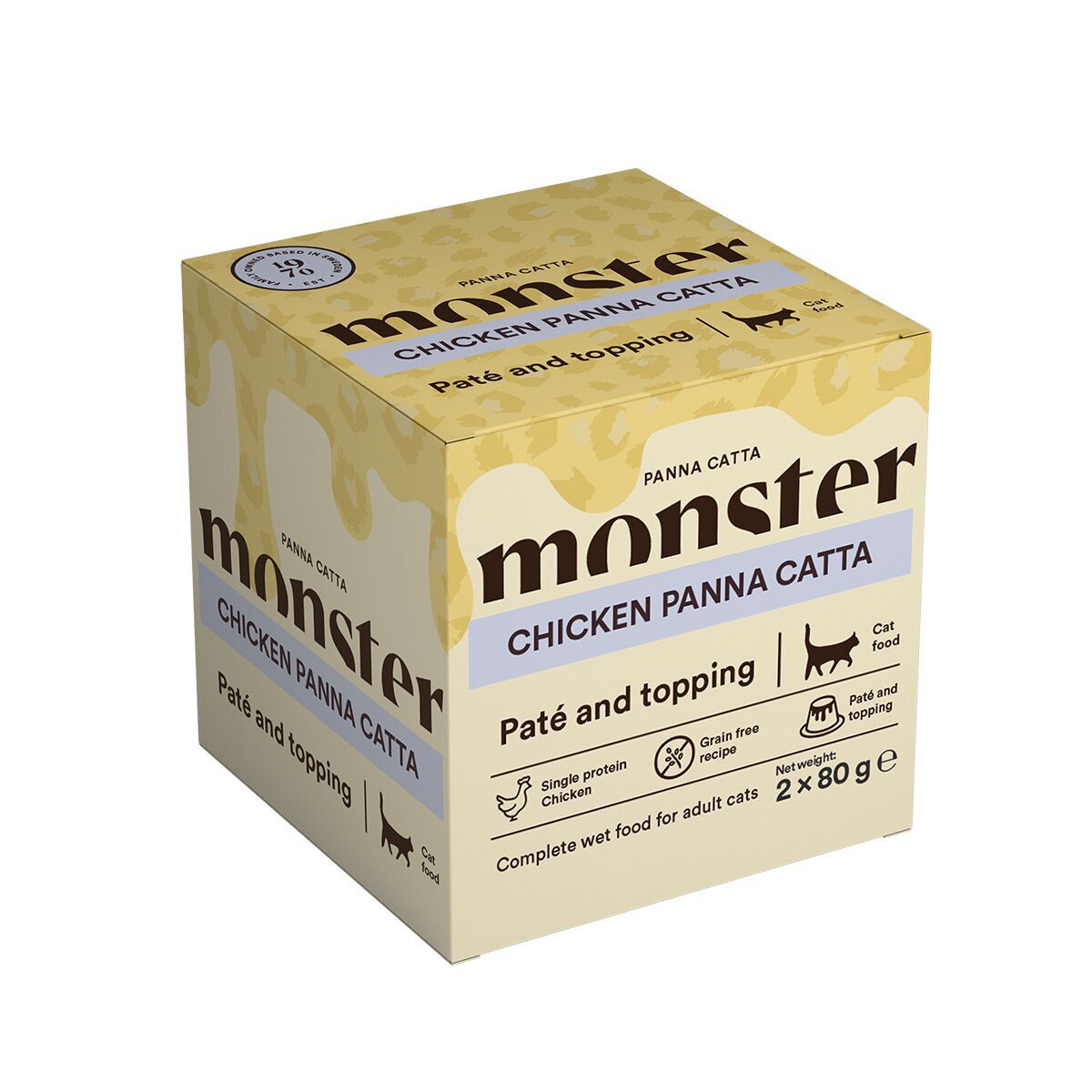 Monster Cat Adult Panna Catta Chicken 2 x 80 g