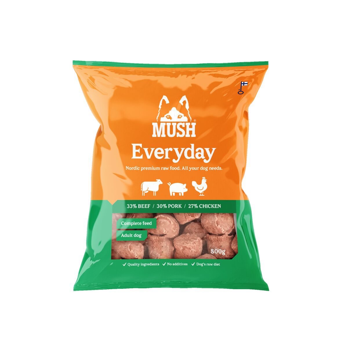 MUSH Everyday Green nauta-possu-kana