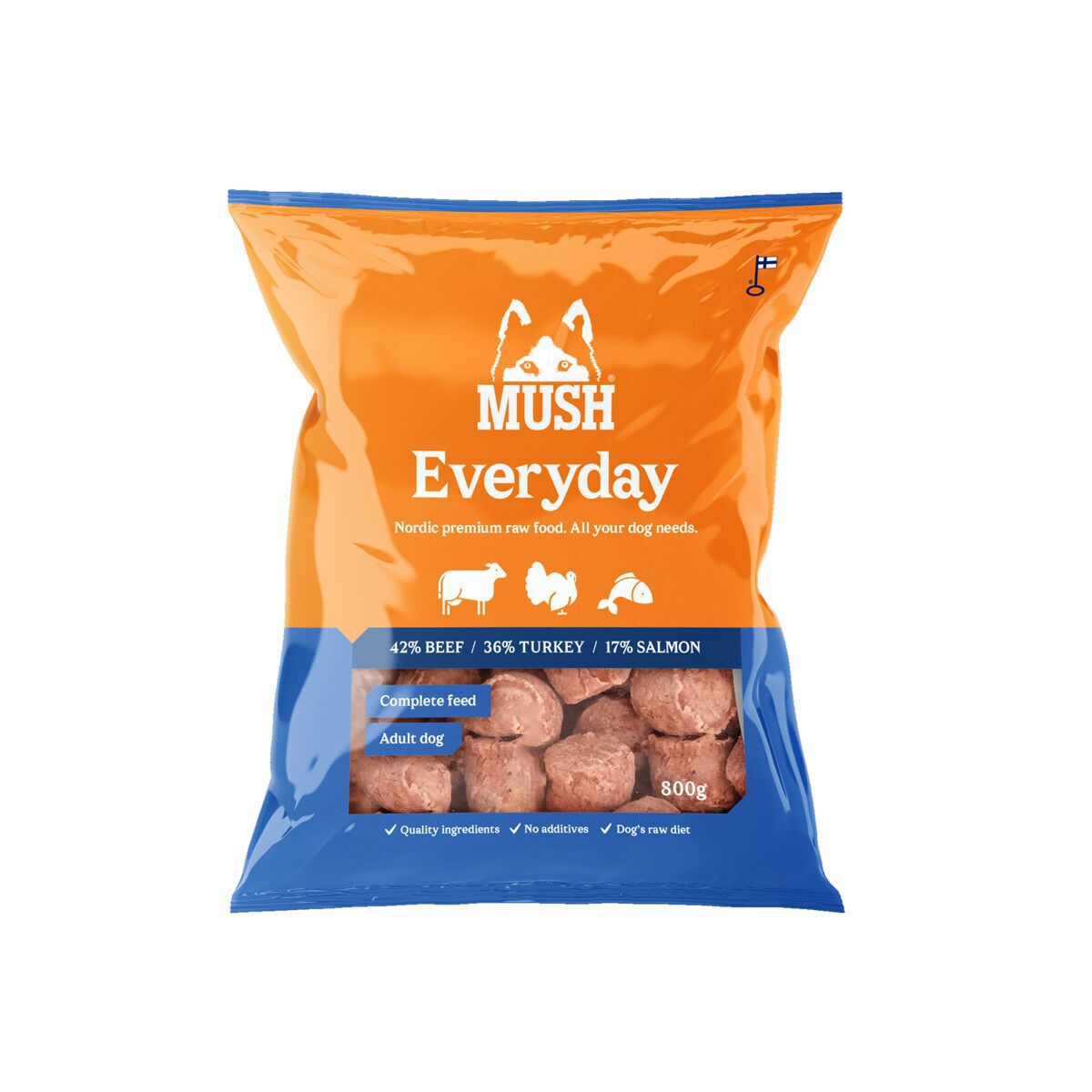 MUSH Everyday Blue nauta-kalkkuna-lohi