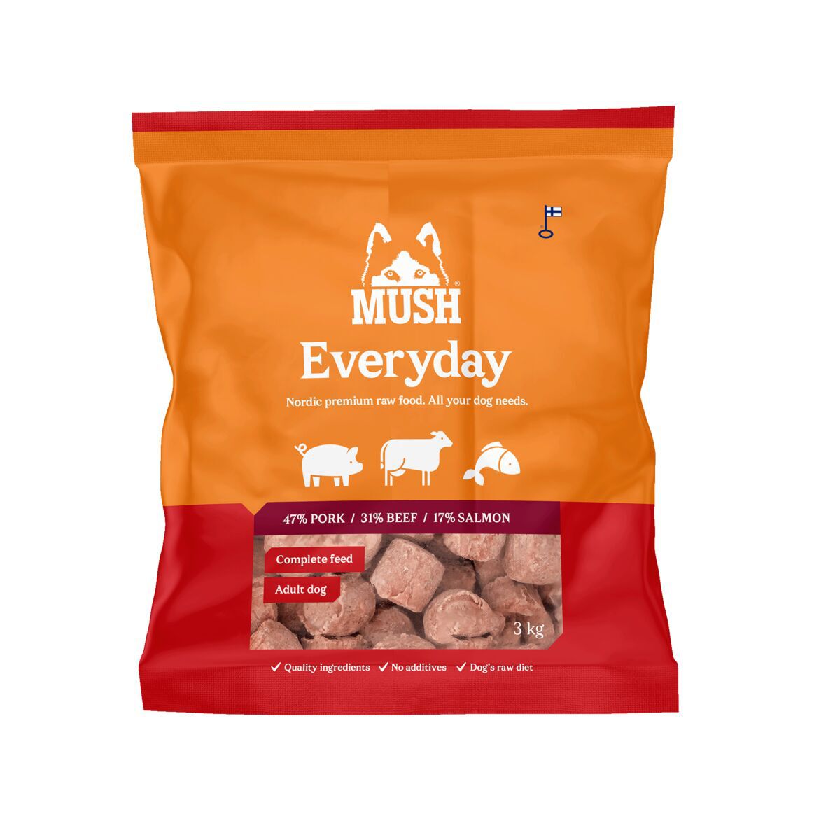 MUSH Everyday Red possu-nauta-lohi