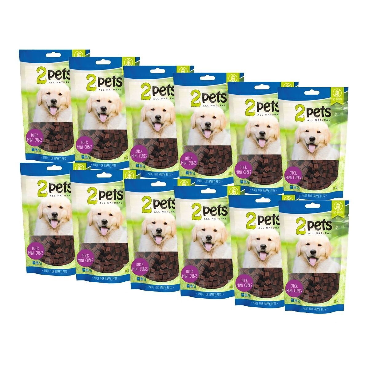 2pets Mini Ankkakuutiot 12 x 100 g