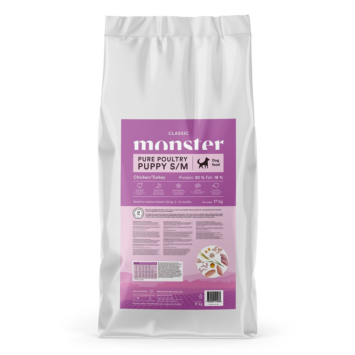 Monster Classic Dog S/M Puppy Poultry