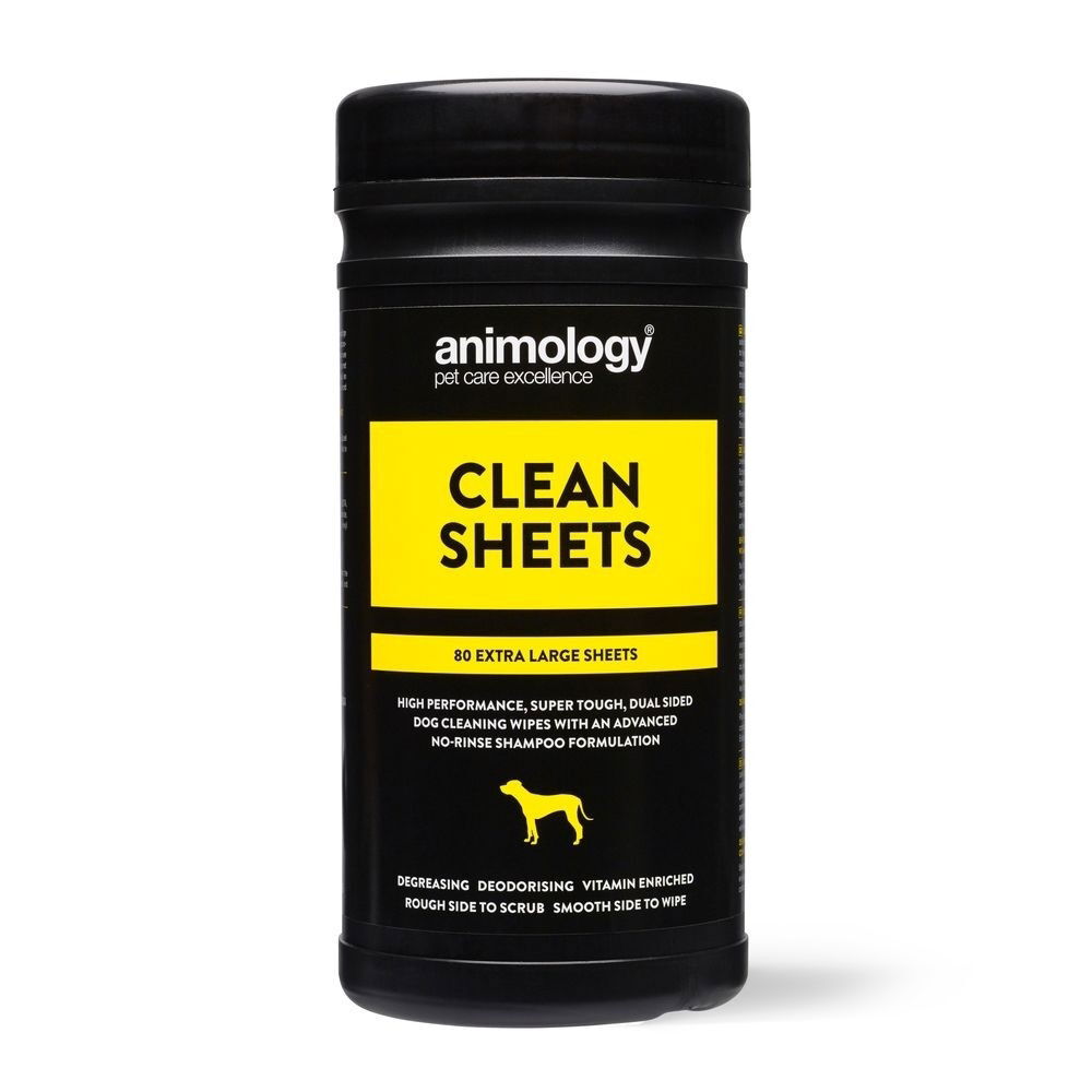 Animology Clean Sheets -puhdistuspyyhkeet 80 kpl 20 x 27 cm