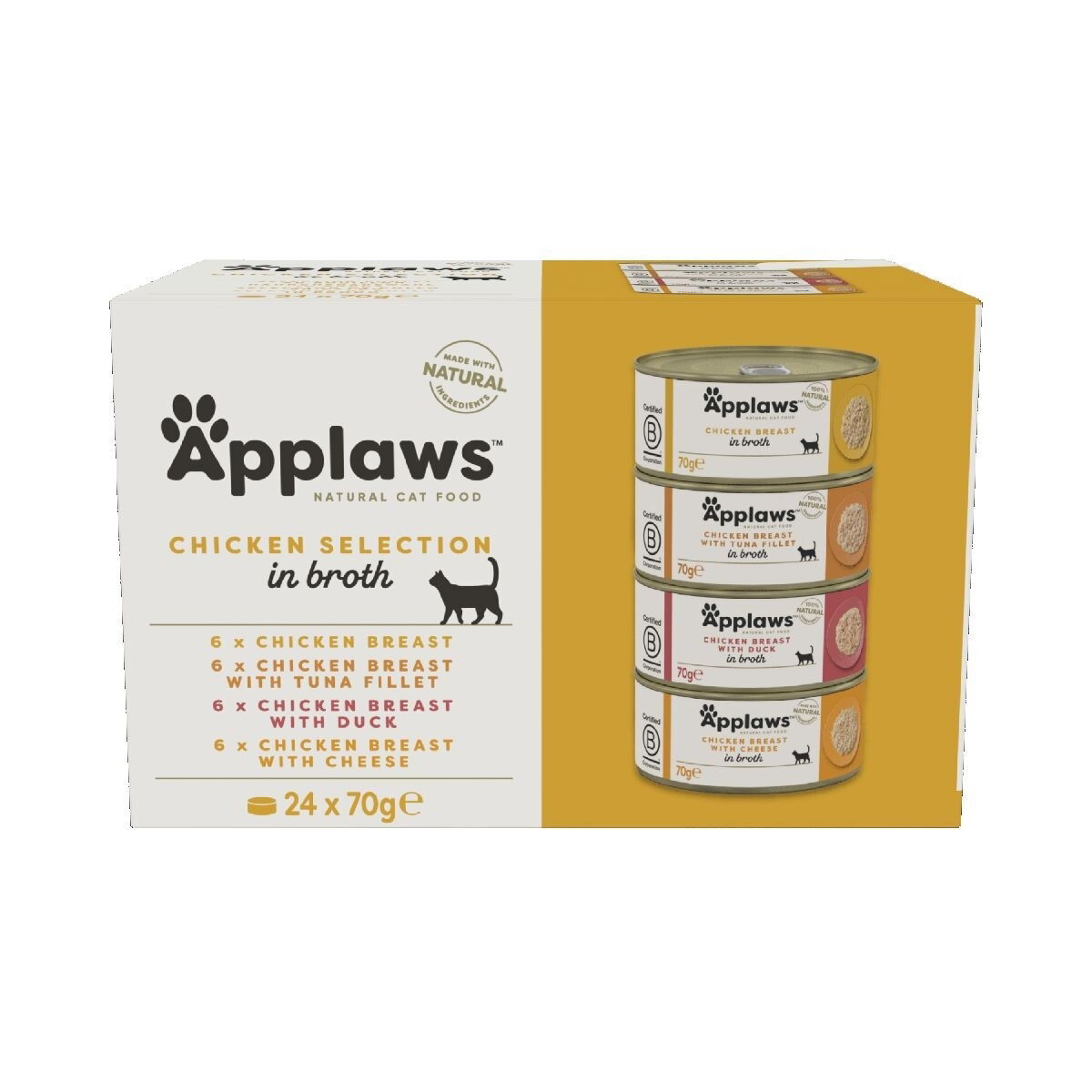 Applaws Kanalajitelma liemessä 24x70g