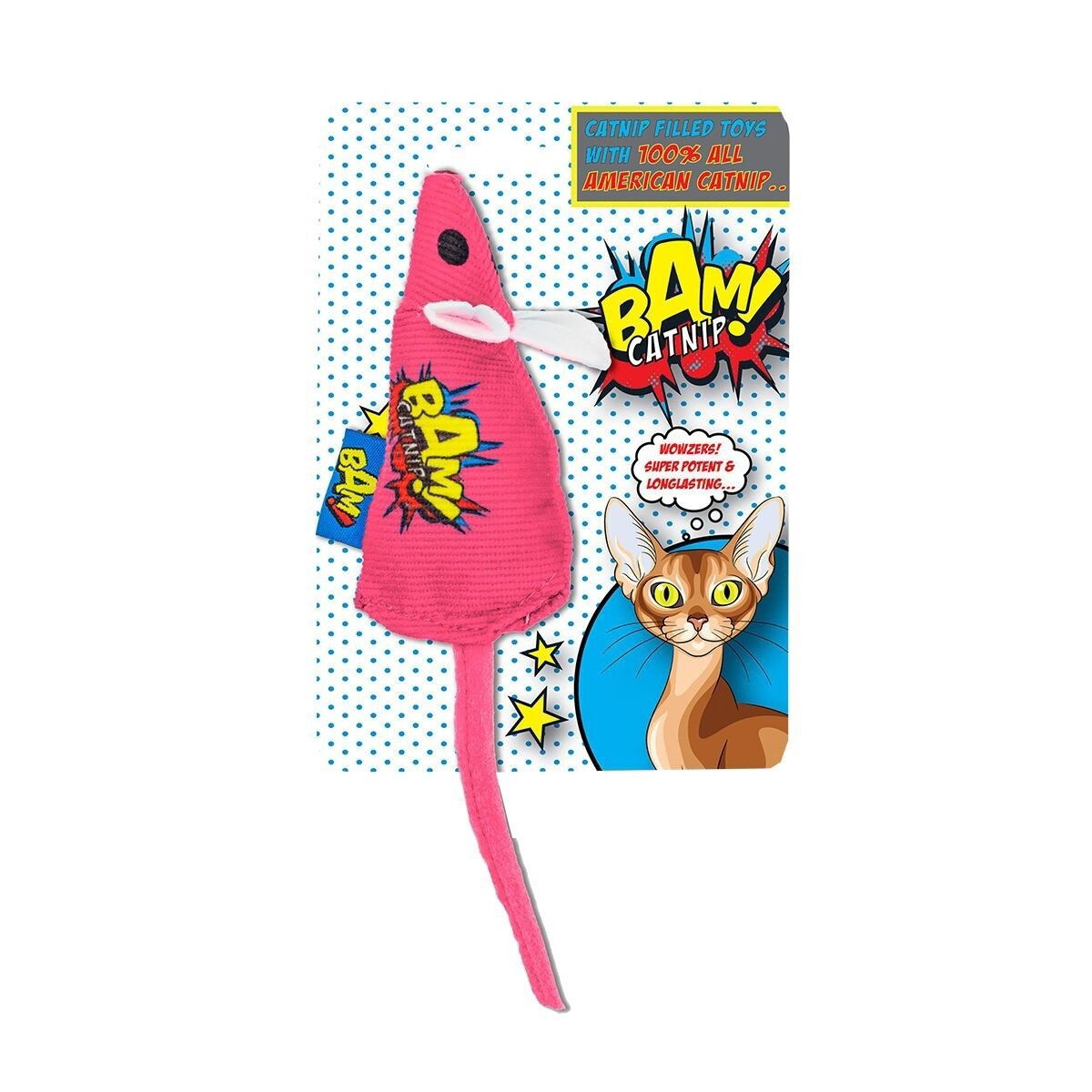 BAM Catnip pinkki hiiri
