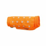 Heijastava koiran neule Basic Pallo basic-reflective-prickig-hundtroja-orange-7b