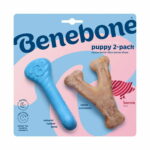 Benebone Puppy Rubber Bones Bacon Tiny 2 kpl bb-puppy-rubber-bones-bacon-tiny-2pcs-be