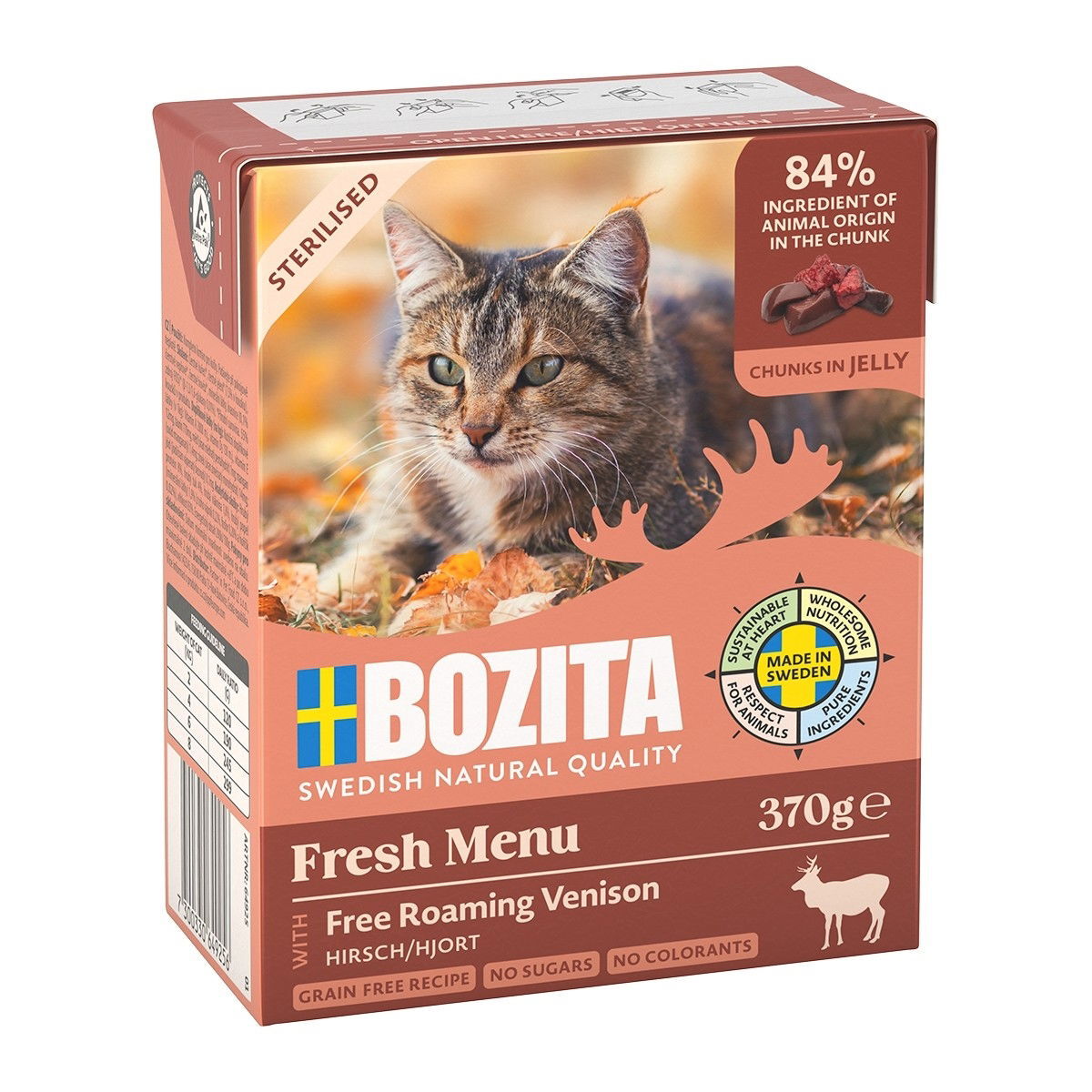 Bozita Sterilised peuraa hyytelössä 370 g