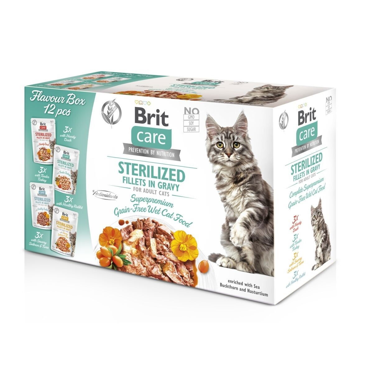 Brit Care Cat gravy Sterilized multipack 12×85 g