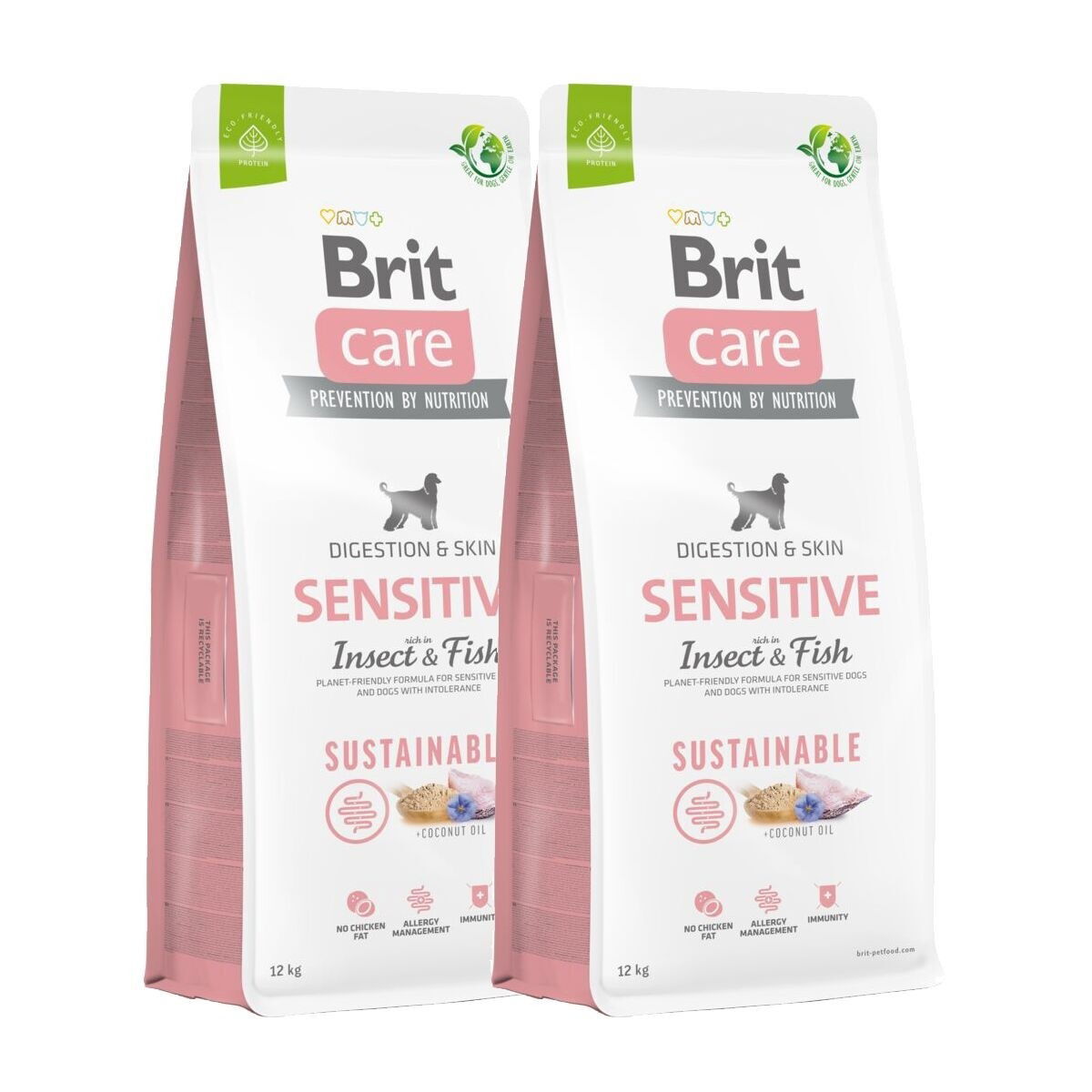 Brit Care Dog Adult Sensitive Sustainable Insect & Fish 2×12 kg