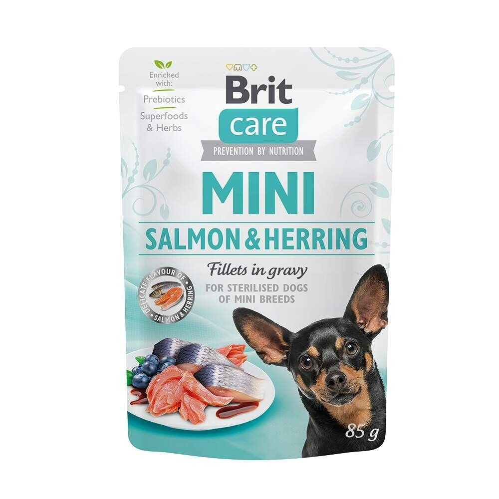 Brit Care Mini lohta ja silliä kastikkeessa 85 g