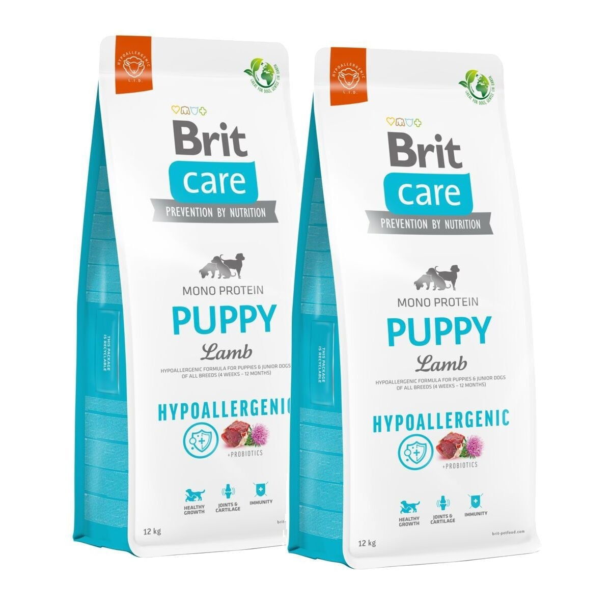 Brit Care Puppy Hypoallergenic Lamb 2×12 kg