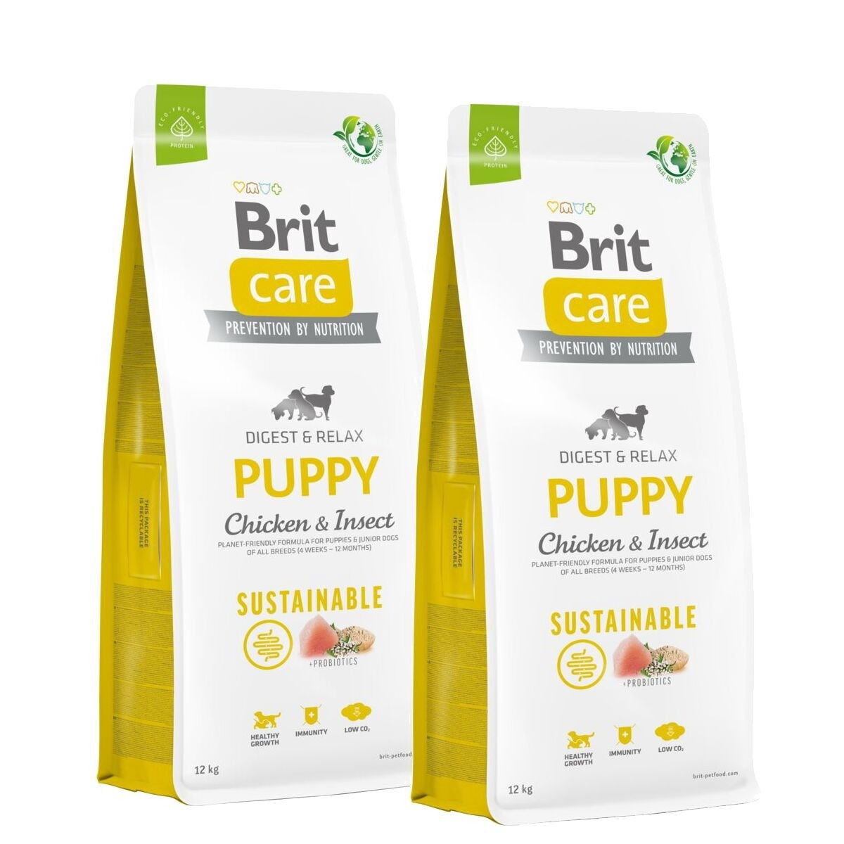 Brit Care Puppy Sustainable Chicken & Insect 2×12 kg