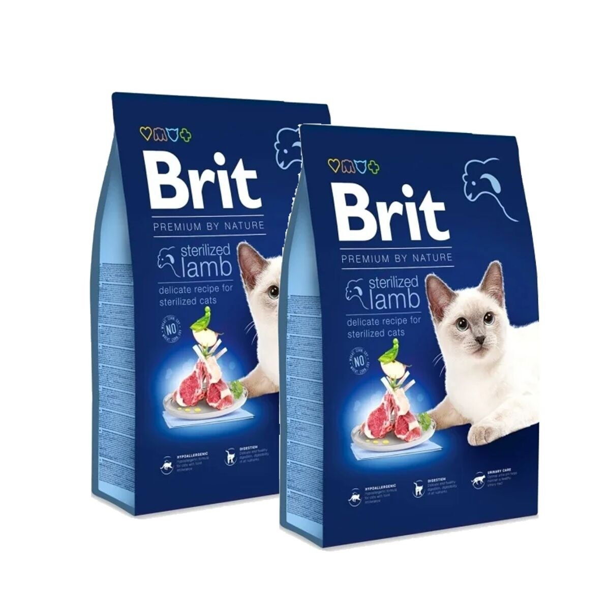 Brit Premium By Nature Cat Sterilized Lamb 2×8 kg