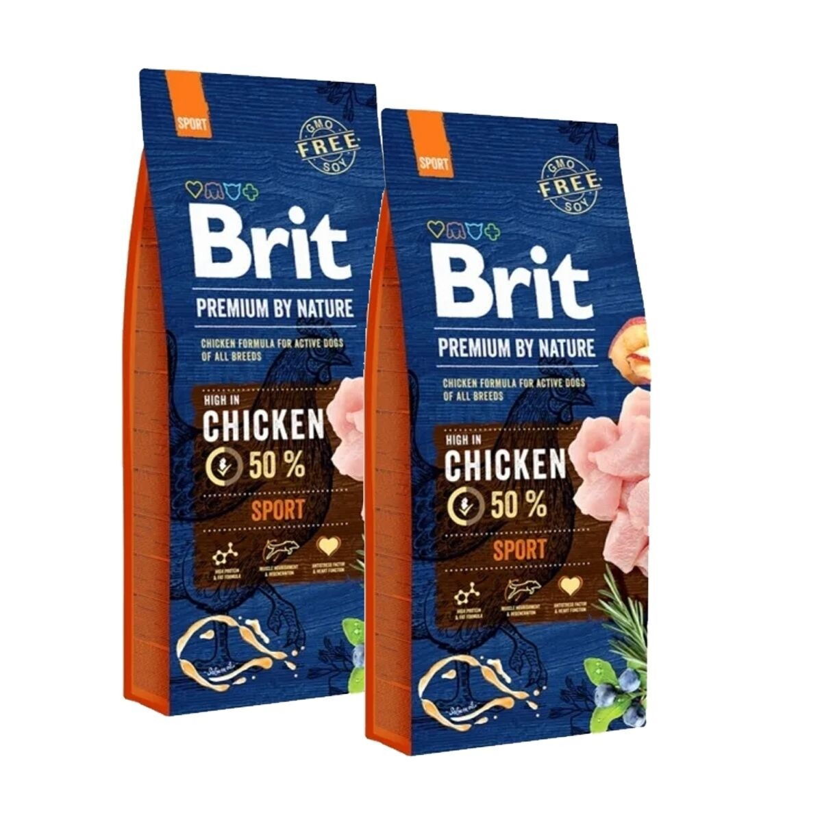 Brit Premium By Nature Dog Adult Sport Chicken 2×15 kg
