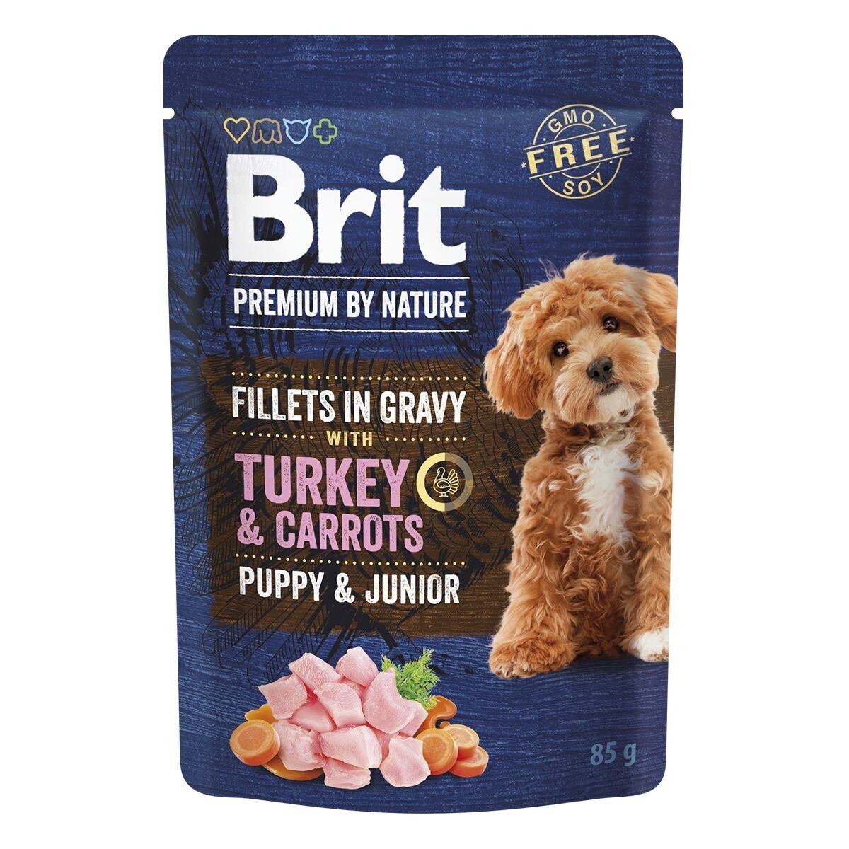 Brit Premium by Nature Dog Puppy & Junior Kalkkuna & Porkkana 85 g