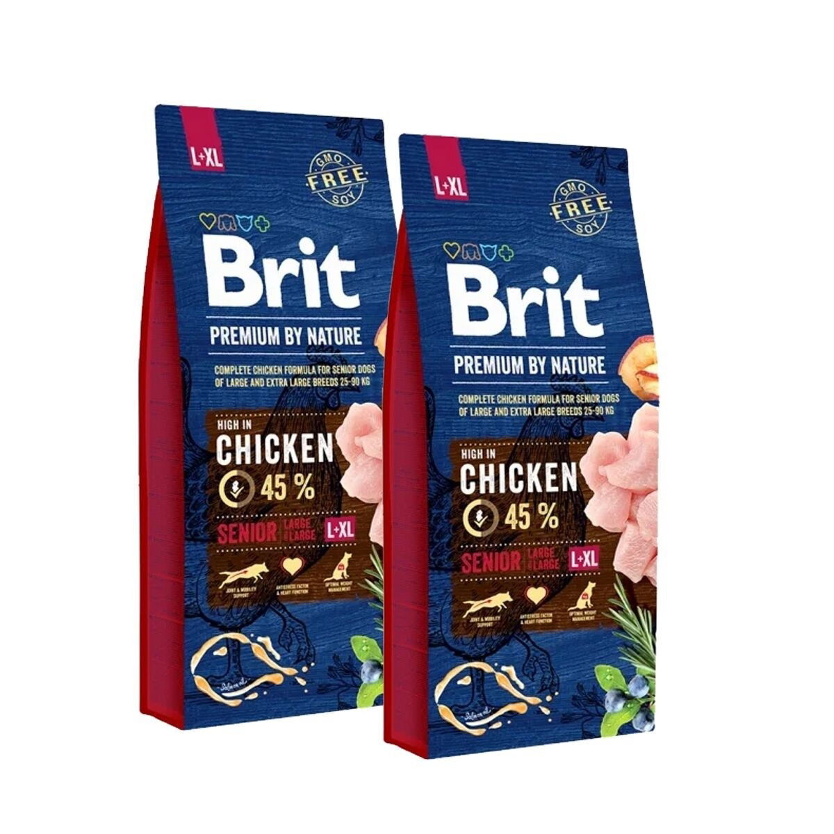 Brit Premium By Nature Senior L-XL 2×15 kg