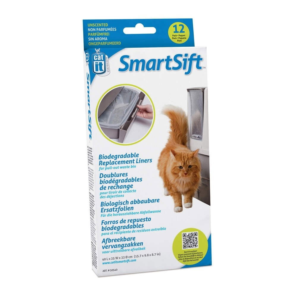 Kissanvessan suojapussi Catit Smartsift 12 kpl
