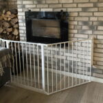 DogSpace Max -laajennettava portti 90-223 cm dogspace-max-hundgrind-utdragbar-vit-90-223x705-cm-b9
