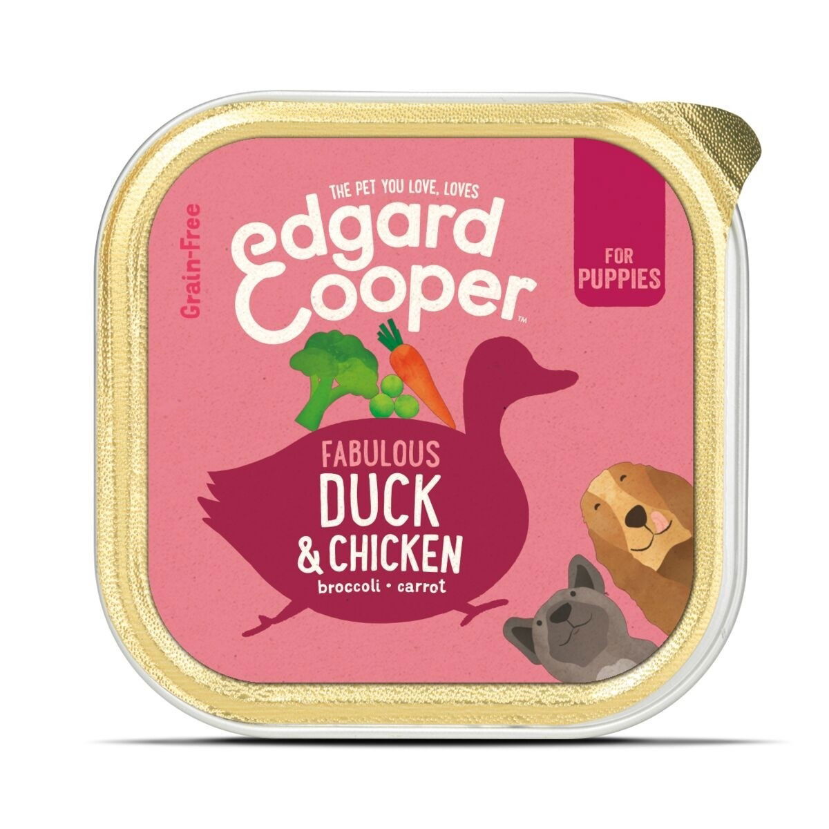Edgard & Cooper Puppy Grain Free, ankka & kana